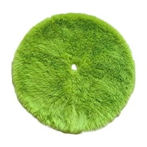 Hvmvliv 23in Green Christmas Tree Velvet Soft Xmas Tree Skirt Carpet for Home Xmas Christmas Tree Base Decoration Green