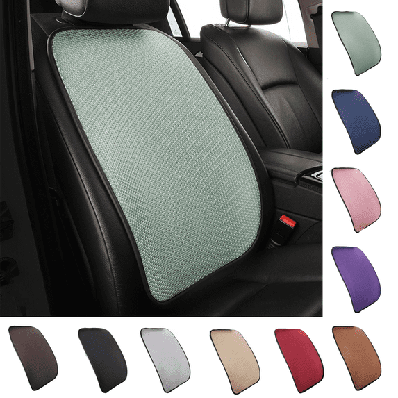 Hvmvliv 24.4X18.9in Car Seat Back Cushion Automotive Backrest,Ventilation and Summer Cool Cushion,Breathable Structure Fast Heat Dissipation,Suspended Support,Removable Portable Green