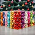 thumbnail image 1 of Hvmvliv 30mm Christmas Tree Bauble Ornaments Home Party Decor Hanging Pendants Small Holiday Decoration Supplies Gold, 1 of 7