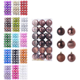 thumbnail image 1 of Hvmvliv 36 Pieces Christmas Ball Ornaments, 30mm Hanging Baubles for Tree, Home Party & Festive Decor Coffee, 1 of 6