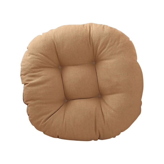 Hvmvliv 40cm Round Sofa Foam Seat Cushion, Bar Stool Pad Computer Office Chair, Breathable Thickened Beige