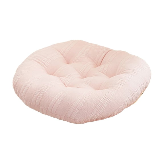 Hvmvliv 40x40cm Floor Mat Pillow, Corduroy Floor Chair Tatami Yoga Mat for Living Room Balcony, Soft Pink