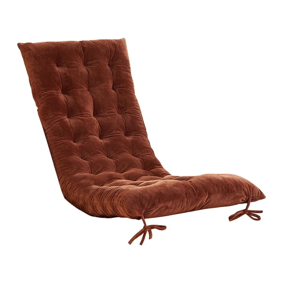 Hvmvliv 47 Inch Tufted Corduroy Floor Cushion for Living Room Tatami, Home Seat Cushion with Foam Added Brown