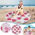 thumbnail image 1 of Hvmvliv 60in Diameter Round Microfiber Beach Towel Beach Blanket with Summer Watermelon Pattern Printing,Sandproof Beach Mat Beach ,Multi-Purpose for Travel,Swimming Pool Multicolor-A, 1 of 7