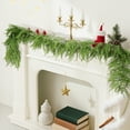 thumbnail image 1 of Hvmvliv 6ft Artificial Norfolk Pines Garlands Winter Christmas Garlands Artificial Garlands for Tables Mantle Wall Indoor Christmas Decorations Green, 1 of 6