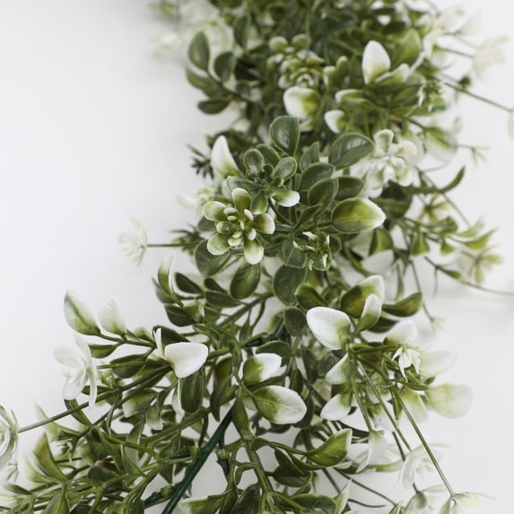 Hvmvliv 6ft Christmas Pine Garland Green Rattan Vines Simulation Xmas Garland for Wedding Party Decoration Green