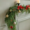 thumbnail image 1 of Hvmvliv 7ft Christmas Pines Needle Garland Artificial Christmas Garland for Winter Mantel Tabletop Porch Decoration Green, 1 of 9
