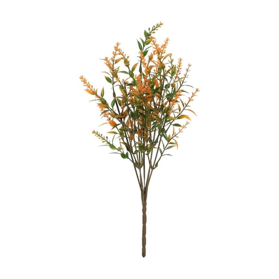 Hvmvliv Artificial Fall Plants (14in) Artificial Fall Lavender Plants 7Pcs Simulate Lavender Porch Decorations Fall Outdoor Fake Plants Decoration A