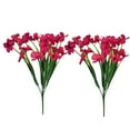 thumbnail image 1 of Hvmvliv Artificial Flowers 2Pc Artificial Flower Real Bridal Wedding Bouquet Home Decoration Hot Pink, 1 of 9