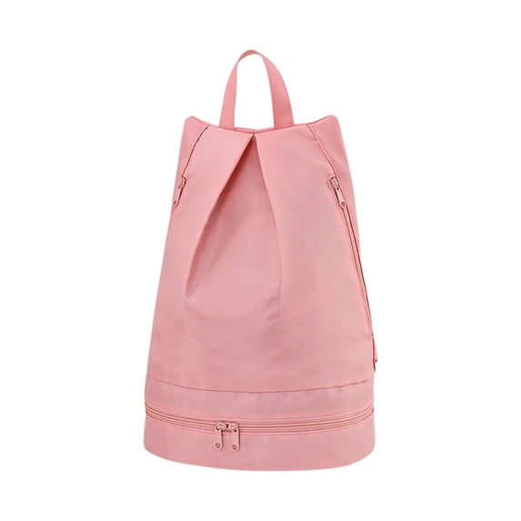 Hvmvliv Backpack Waterproof Dry-Wet Separation Beach Bag Sports Storage Backpack with Shoe Compartment Suitable for Swimming Fitness Beach Travel Pink