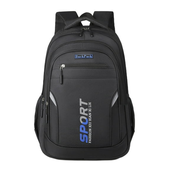 Hvmvliv Backpack for Men Laptop Backpack 16 Inch Unisex Lightweight Knapsack College Outdoor Travel Sackpack Large Capacity Black