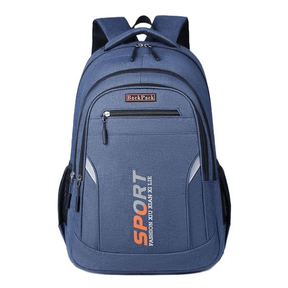 Hvmvliv Backpack for Men Laptop Backpack 16 Inch Unisex Lightweight Knapsack College Outdoor Travel Sackpack Large Capacity Blue