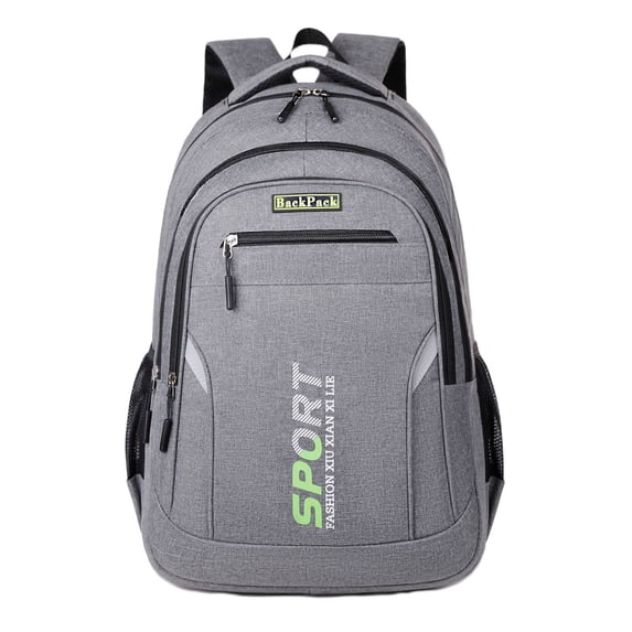 Hvmvliv Backpack for Men Laptop Backpack 16 Inch Unisex Lightweight Knapsack College Outdoor Travel Sackpack Large Capacity Gray