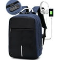 thumbnail image 1 of Hvmvliv Backpack with USB Charging Port Laptop Backpack Large-Capacity Business Knapsack for Travel Can Storage 15.6 Inch Laptop Blue, 1 of 6