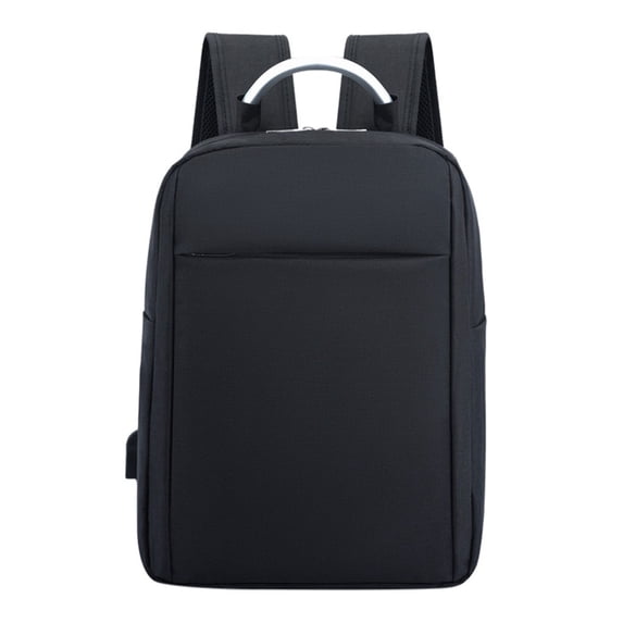 Hvmvliv Backpack with USB Charging Port Laptop Backpack Men 17 Inch Large Capacity College Knapsack Outdoor Waterproof Travel Sackpack Black