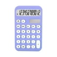 thumbnail image 1 of Hvmvliv Calculator Computing Counter Large-Screen 12-Bit Calculator Portable Beautiful and Lovely Calculator with Solar Charging Purple, 1 of 9