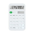 thumbnail image 1 of Hvmvliv Calculator Computing Counter Large-Screen 12-Bit Calculator Portable Beautiful and Lovely Calculator with Solar Charging White, 1 of 9