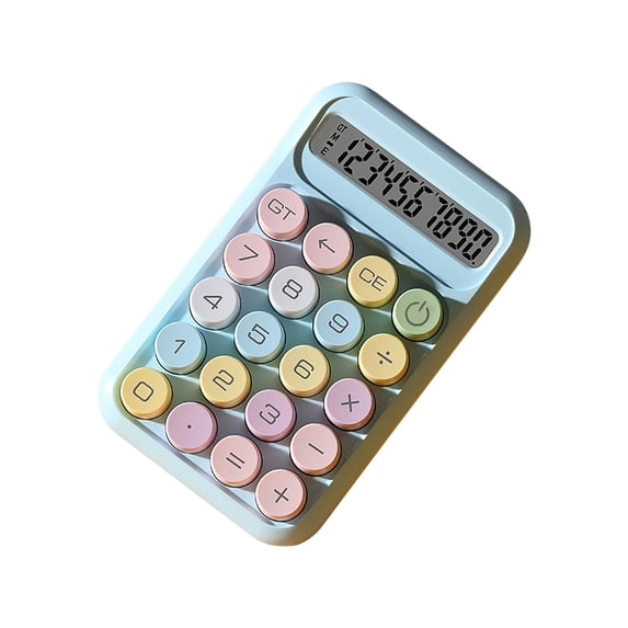 Hvmvliv Calculator Computing Counter Portable Cute 10-Digit Calculator Office Supplies Suitable for Ladies B