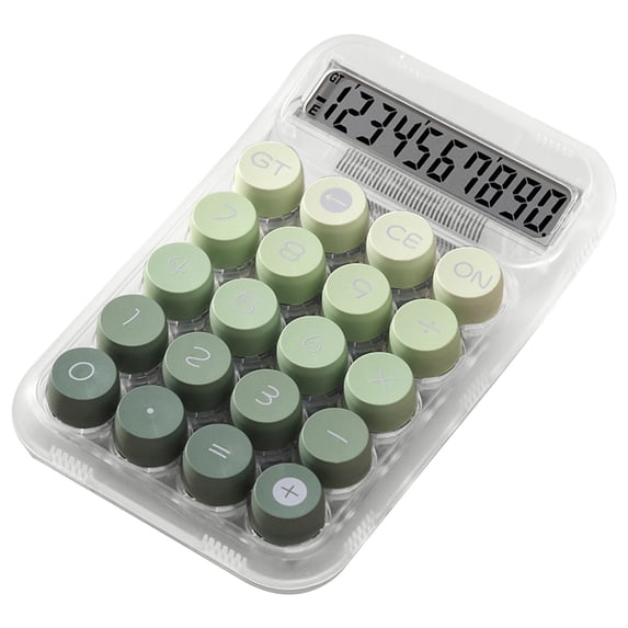 Hvmvliv Calculator Computing Counter Scientific Calculator 10 Digits Large Display and Buttons Clear Large Lcd Display for Office Home and Business Use Green
