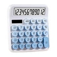 thumbnail image 1 of Hvmvliv Calculator Computing Counter Solar Calculator Dopamine Gradient 12-Bit Dual Power Big Key Calculator Blue, 1 of 9