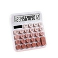 thumbnail image 1 of Hvmvliv Calculator Computing Counter Solar Calculator Dopamine Gradient 12-Bit Dual Power Big Key Calculator Pink, 1 of 9