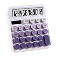 thumbnail image 1 of Hvmvliv Calculator Computing Counter Solar Calculator Dopamine Gradient 12-Bit Dual Power Big Key Calculator Purple, 1 of 9