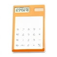 thumbnail image 1 of Hvmvliv Calculator Computing Counter Transparent Calculator,Solar Computer,Calculator with Solar Calculator,Screen Calculator Orange, 1 of 3