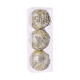 thumbnail image 1 of Hvmvliv Champagne-colored Sparkling Sequin Christmas Ball Tree Decoration Metallic Finish Ornament White, 1 of 6
