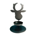 thumbnail image 1 of Hvmvliv Christmas Candle Holders Deer Shaped with Snowflake Star - Iron Holders for Holiday Table Decoration, Unique Design for Home Gifts, Creates Romantic Ambiance Black, 1 of 6