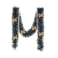 thumbnail image 1 of Hvmvliv Christmas Garland 118.11in Christmas Hanging Vines Xmas Green Artificial Garlands with Bow PVC Indoor Christmas Fireplace Decorations Golden, 1 of 7