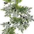 thumbnail image 1 of Hvmvliv Christmas Garland 70.87in Artificial Christmas Norfolk Pine Garlands PVC Fake Thicken Xmas Rattan for Indoor Home Hanging Decor Green, 1 of 6