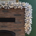 thumbnail image 1 of Hvmvliv Christmas Garland With Lights 6ft Christmas Flocked Pines and Holly Decorative Vines Realistic Snow-Finish Artificial Garland for Banisters Mantels Doorways and Holiday Wreaths White, 1 of 6