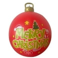 thumbnail image 1 of Hvmvliv Christmas Inflatable Ball Outdoor Inflatable Christmas Decorative Pvc Merry Christmas Inflatables for Christmas Yard Porch Decorations 1.98 ft, Red, 1 of 7