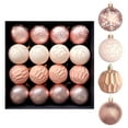 thumbnail image 1 of Hvmvliv Christmas Ornaments 16Pc 2.34inch Christmas Balls Pendant Shatterproof Crack Painted Xmas Hanging Balls Decoration for Christmas Tree Decoration Pink, 1 of 8