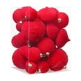 thumbnail image 1 of Hvmvliv Christmas Ornaments 35Pc 2.34inch Velvet Christmas Ornaments Shatterproof Flocked Hanging Balls Christmas Tree Decoration for Party Red, 1 of 6