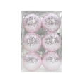 thumbnail image 1 of Hvmvliv Christmas Ornaments 6Pc 2.34inch Shiny Christmas Balls Hangings Glitter Xmas Tree Ornaments Decoration Plastic Shatterproof Christmas Tree Hangings Decorations Pink, 1 of 6