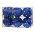 thumbnail image 1 of Hvmvliv Christmas Ornaments 6Pc 3.12inch Exquisite Boxed Christmas Tree Hangings Balls Decorations Shatterproof Xmas Balls Hanging for Christmas Decoration Blue, 1 of 6