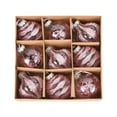 thumbnail image 1 of Hvmvliv Christmas Ornaments 9Pc 3.12inch Christmas Tree Ornament Boxed Shatterproof Hanging Balls Decor for Xmas Party Tree Decoration Pink, 1 of 6