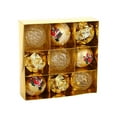 thumbnail image 1 of Hvmvliv Christmas Ornaments 9Pc 3.12inch Painted Christmas Tree Hanging Balls Boxed Shatterproof Xmas Tree Ornaments for Christmas Decoration Indoor Gold, 1 of 7
