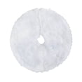 thumbnail image 1 of Hvmvliv Christmas Tree Skirt 17 inch Soft Fabric Classic White Tone, Easy‑Clean Maintainable Xmas Tree Base Cover For Tabletop Christmas Tree Holiday Decoration White, 1 of 5
