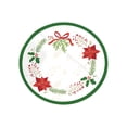 thumbnail image 1 of Hvmvliv Christmas Tree Skirt 20 inch Polyester Low‑Pile Holiday Printed Rug, Stable Easy‑Maintain Xmas Tree Base Cover For Modern Style Home Christmas Decoration White, 1 of 8