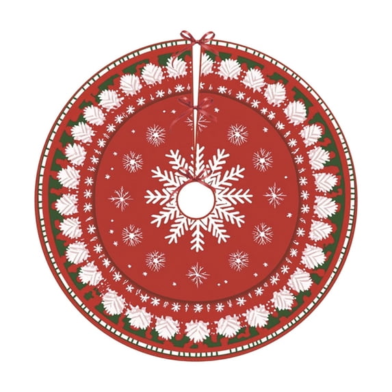 Hvmvliv Christmas Tree Skirt 24 inch Polyester Short Pile with HD Printed Patterns, Hand‑Washable Reusable Xmas Tree Base Mat For Small‑Medium Christmas Tree Decor Multicolor