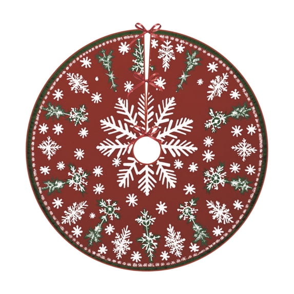 Hvmvliv Christmas Tree Skirt 24 inch Polyester Short Pile with HD Printed Patterns, Hand‑Washable Reusable Xmas Tree Base Mat For Small‑Medium Christmas Tree Decor Multicolor
