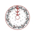 thumbnail image 1 of Hvmvliv Christmas Tree Skirt 36 inch Short Plush Villi Multi‑Pattern Fine Printing, Fade‑Resistant Xmas Tree Base Mat For Classic American‑Style Holiday Decoration Multicolor, 1 of 6