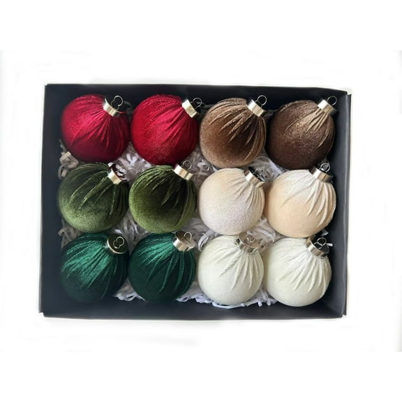 Hvmvliv Cloth Ball Christmas Decorative Items Holiday Ornaments Christmas Tree and Home Decoration Supplies Multicolor