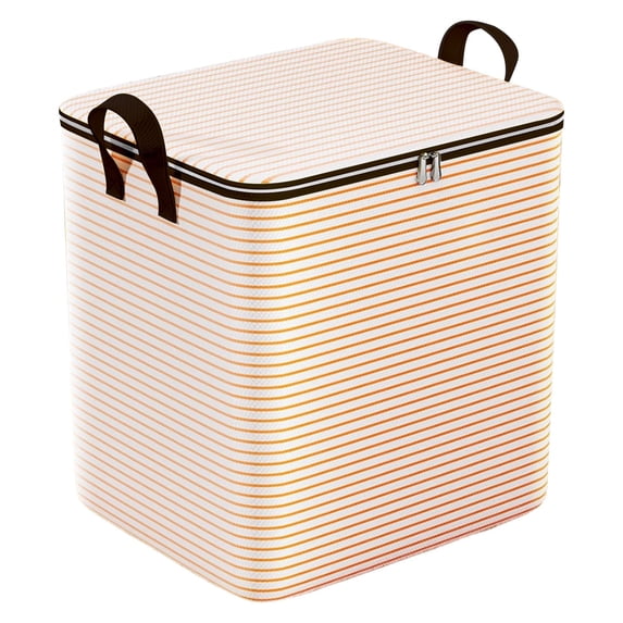 Hvmvliv Clothes Storage Box for Home Moving, Large Capacity Wardrobe Clothing Organizer, Bag Proof Storage Basket Box with Two Way Zipper Yellow
