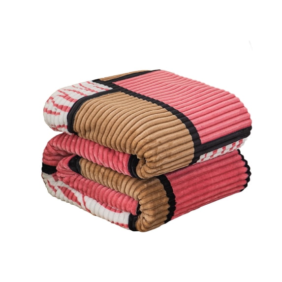 Hvmvliv Cooling Blanket 39x59in Polyester Blanket Summertime Blankets Soft Fuzzy Warm Multifunctional Cover Blanket Napping Blanket Flannel Gift Blankets Bed Washable Quilt Pink