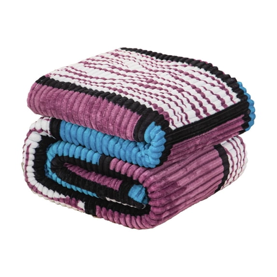 Hvmvliv Cooling Blanket 39x59in Polyester Blanket Summertime Blankets Soft Fuzzy Warm Multifunctional Cover Blanket Napping Blanket Flannel Gift Blankets Bed Washable Quilt Purple
