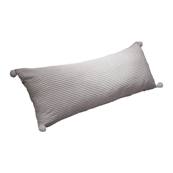 Hvmvliv Coolings Pillows for Sleeping(19.68x11.81in) Long Coolings Pillows for Adults Extra Long Pillows for Bed Sofa Corduroy Throw Pillows -Zipper Type Gray