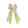 thumbnail image 1 of Hvmvliv Easter Bunny & Egg Printed Velvet Bow Large Polyester Decorative Ribbon for Wreath, Gift, Table Centerpiece, 28x63cm, Reusable & Colorful Multicolor, 1 of 6